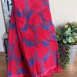 2 New Strawberry Design Kitchen Towels